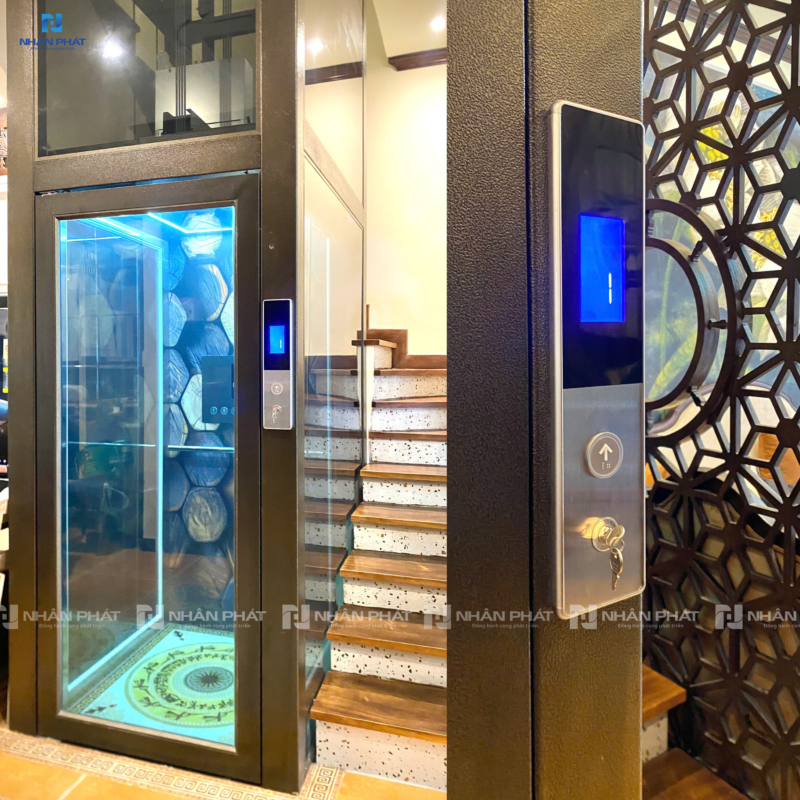 13 Thang máy gia đình có đối trọng