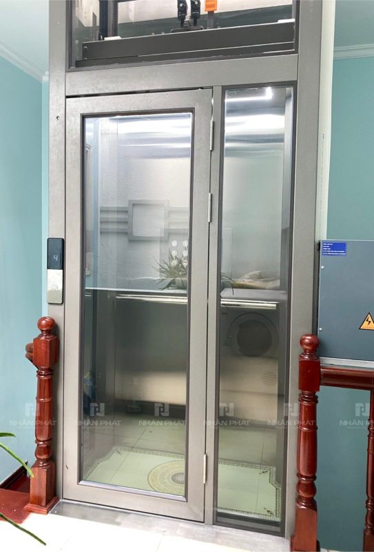 Thiet ke chua co ten 3 Thang máy cabin kính