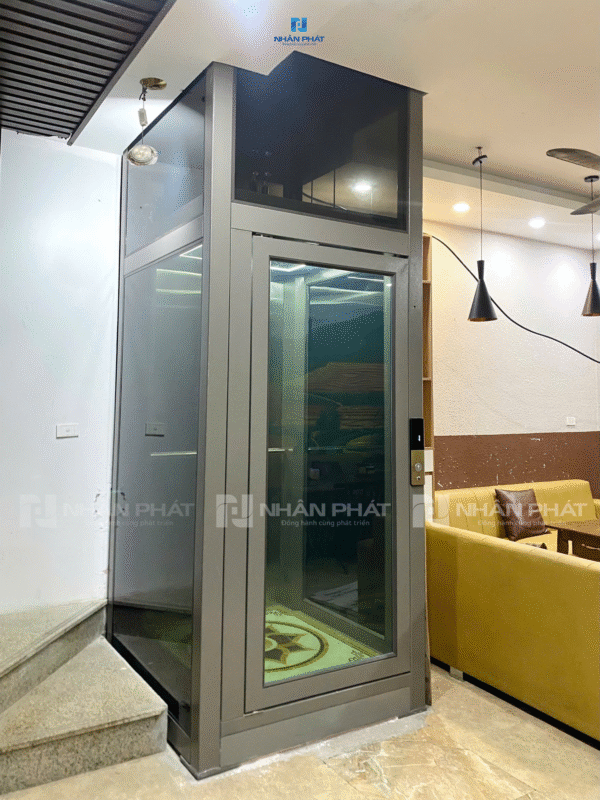 2 1 Thang máy gia đình 4 mặt kính